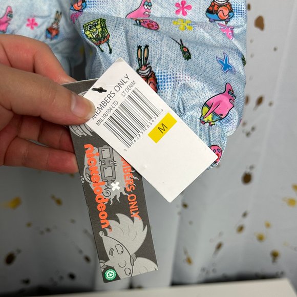 Members Only Spongebob Squarepants Jacket Sz: M - Picture 6 of 6